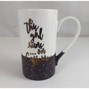 Charming Charlie This Girl Runs On Caffeine 16oz Coffee Cup